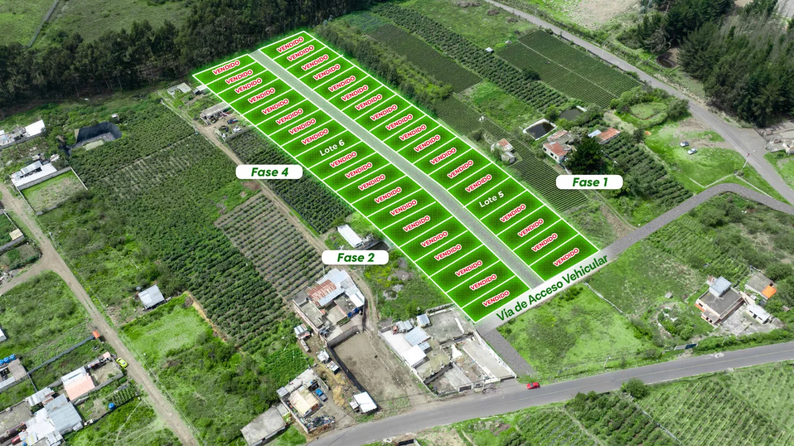 Lotes en venta Sector Huachi La Libertad