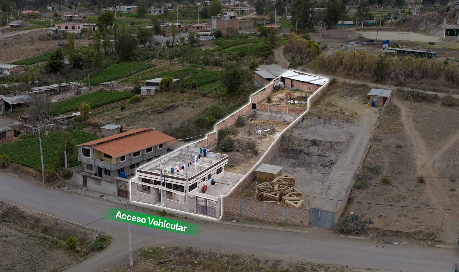 Casa + Terreno sector San Vicente de Lacas, Riobamba