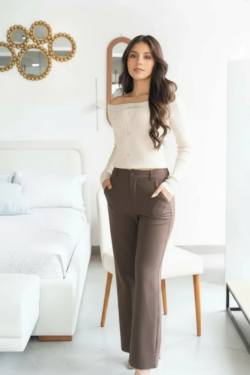 Blusa de Punto Beige