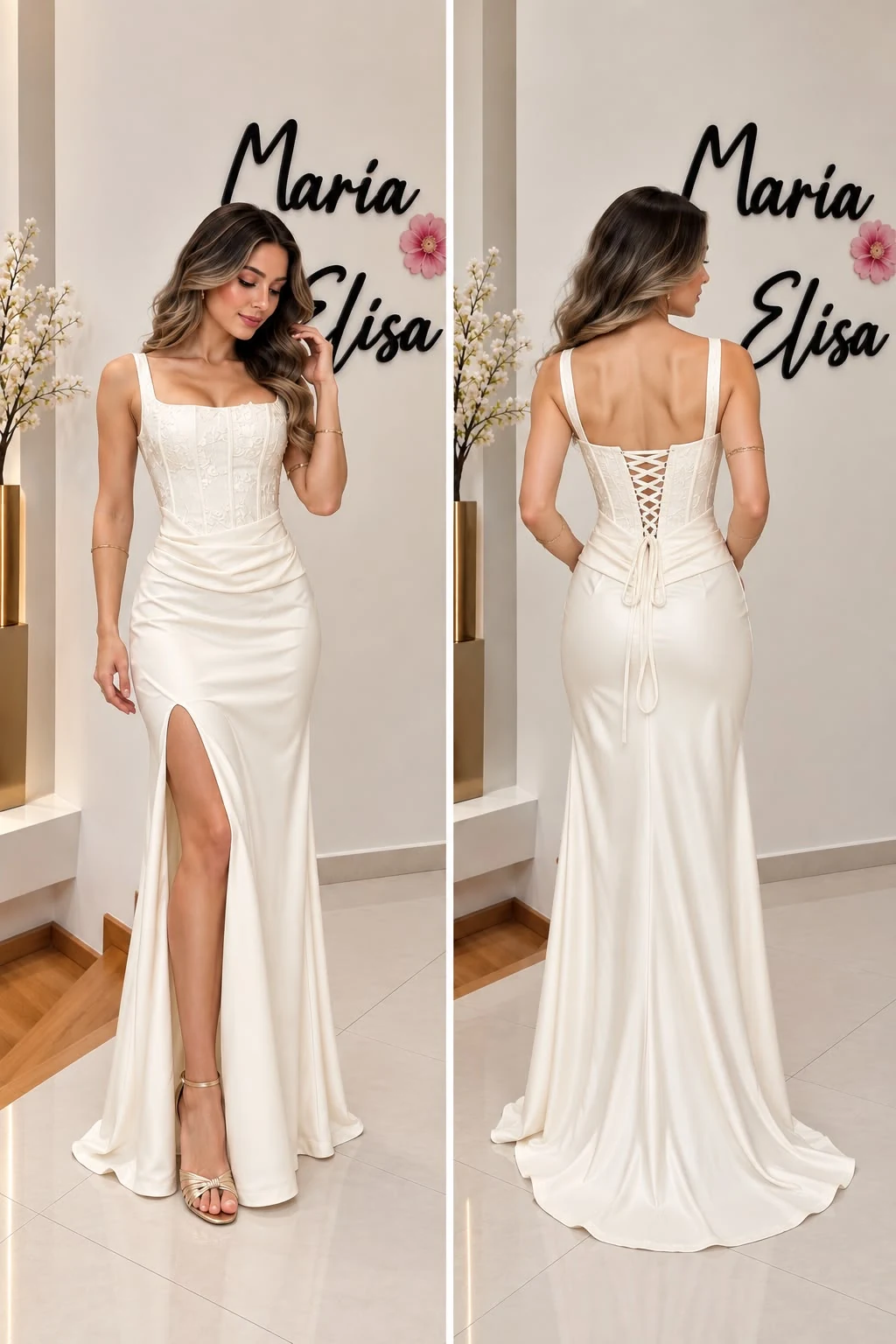Vestido Beige