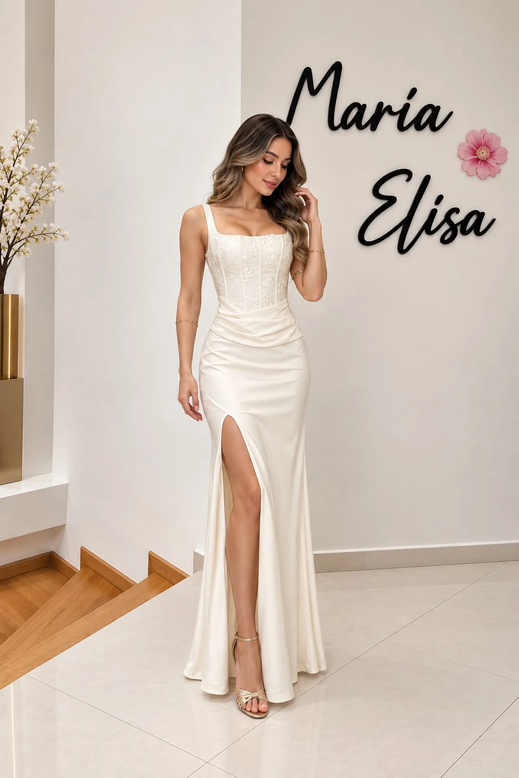 Vestido Beige