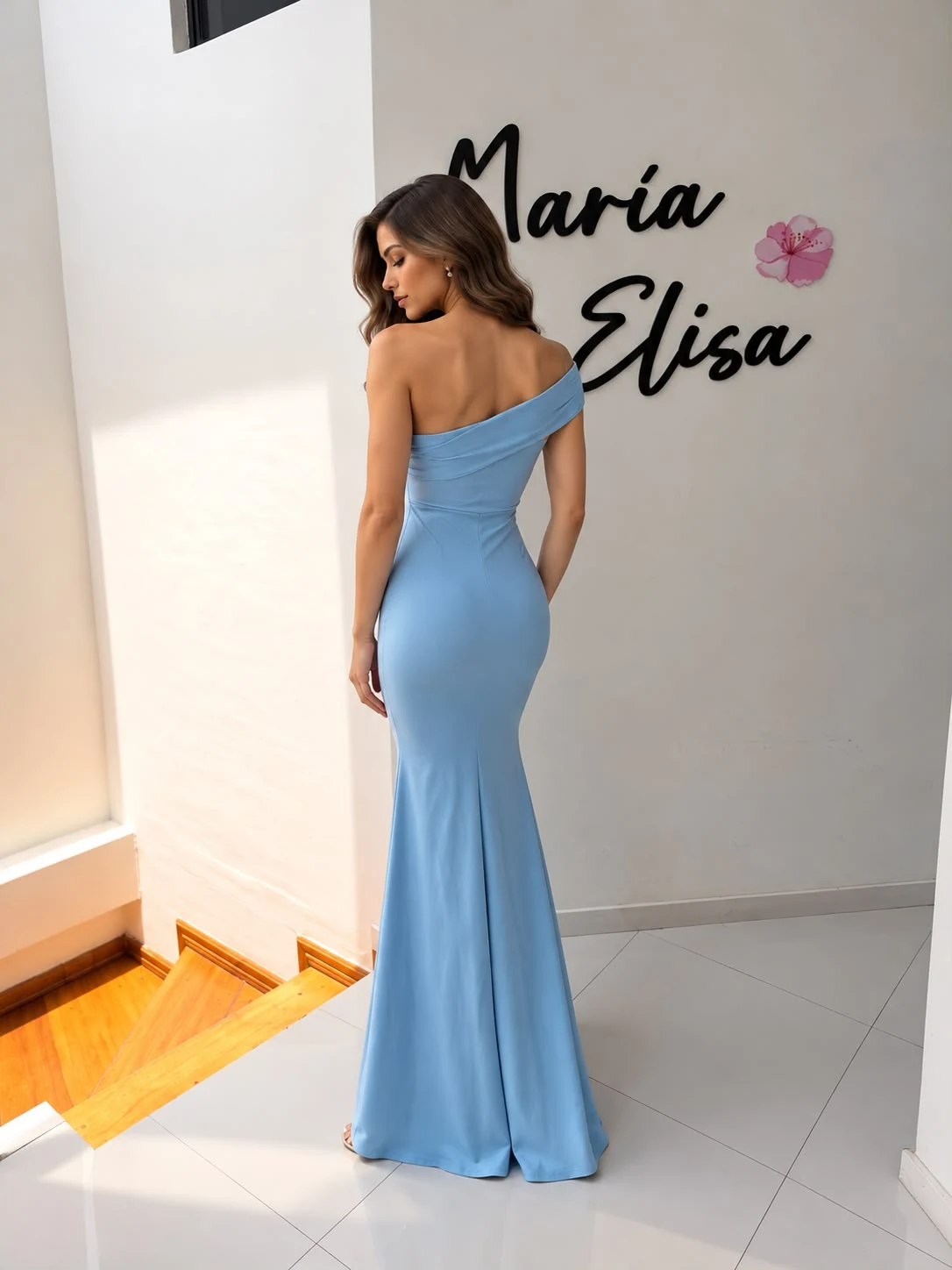 Vestido celeste